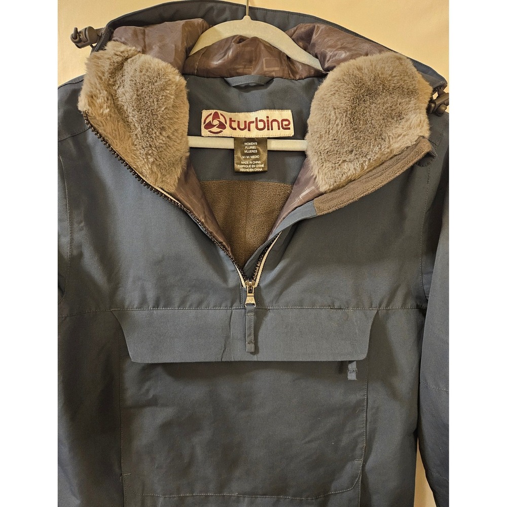 Turbine Team Alaska Arctic Winter Games Anorak Jacket Gray Womens Medium - Picture 6 of 16